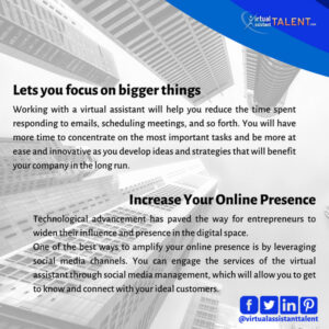 lets you focus on bigger things and increase online presence