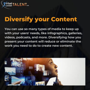 Diversify your content - content marketing trends and tips