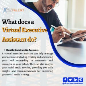 Handle social media accounts - virtual assistant task