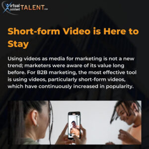 Short-form video is here to stay - content marketing trends 2023