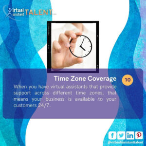 time-zone coverage - benefits of hiring virtual assistant