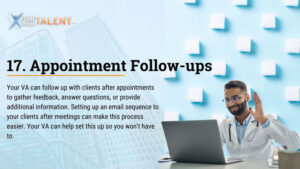 Appointment Follow-ups - Insurance Virtual Assistant task