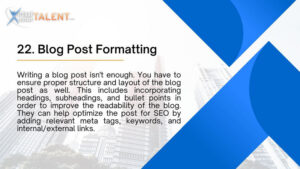 Blog Post Formatting - Executive Virtual Assistant Task