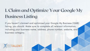 Claim and Optimize Your Google My Business Listing