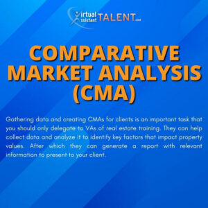 Comparative Market Analysis (CMA) - Real Estate Virtual Assistant