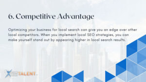 Competitive Advantage - benefits of Local SEO