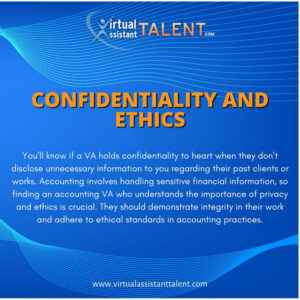 Confidentiality and Ethics - Accounting Virtual Assistant