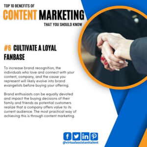 content marketing Cultivate a loyal fanbase