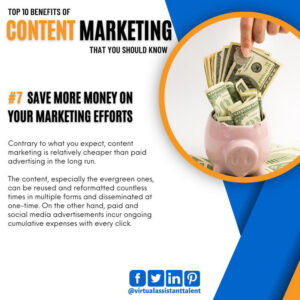 content marketing Save more money on your marketing efforts