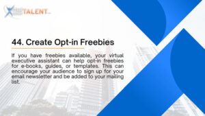 Create Opt-in Freebies - Executive Virtual Assistant Task