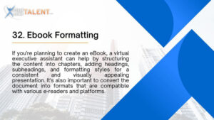 Ebook Formatting - Executive Virtual Assistant Task