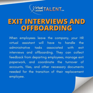 Exit Interviews and Offboarding - Human Resource Virtual Assistant