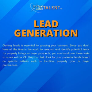 Lead Generation - Real Estate Virtual Assistant