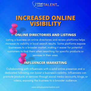 Increased Visibility through Online Directories and influencer marketing