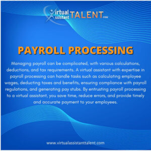 Payroll Processing - Accounting VA Role