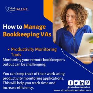 Productivity Monitoring Tools - manage bookkeeping VAs