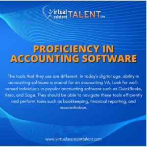 Proficiency in Accounting Software