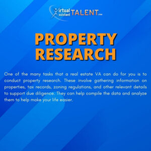 Property Research - Real Estate Virtual Assistant