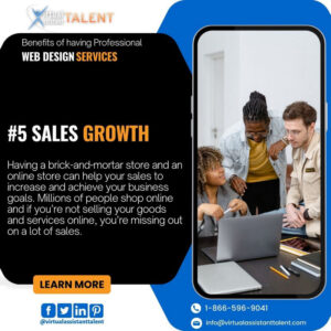 Sales growth benefits of web design services for your small business