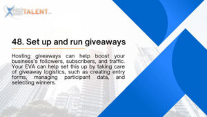 Set up and run giveaways - Executive Virtual Assistant Task