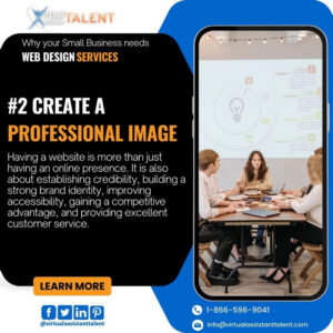 small business needs Web Design services to Create a professional image