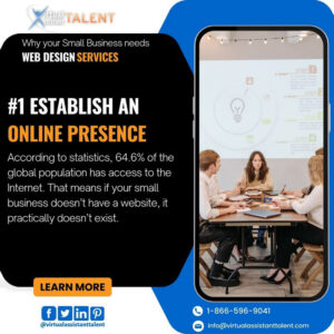 small business needs Web Design services to Establish an online presence
