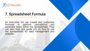 Spreadsheet Formula - Executive Virtual Assistant Task