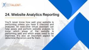 Website Analytics Reporting - Executive Virtual Assistant Task