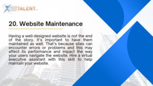 Website Maintenance - Executive Virtual Assistant Task