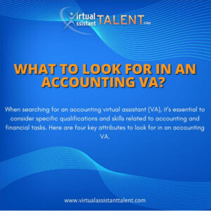 what to look for in an accounting virtual assistant