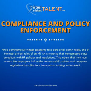 Compliance and policy enforcement - Virtual HR Assistants Help Businesses