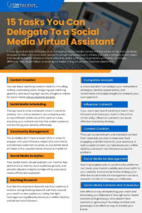 social media virtual assistant tasks